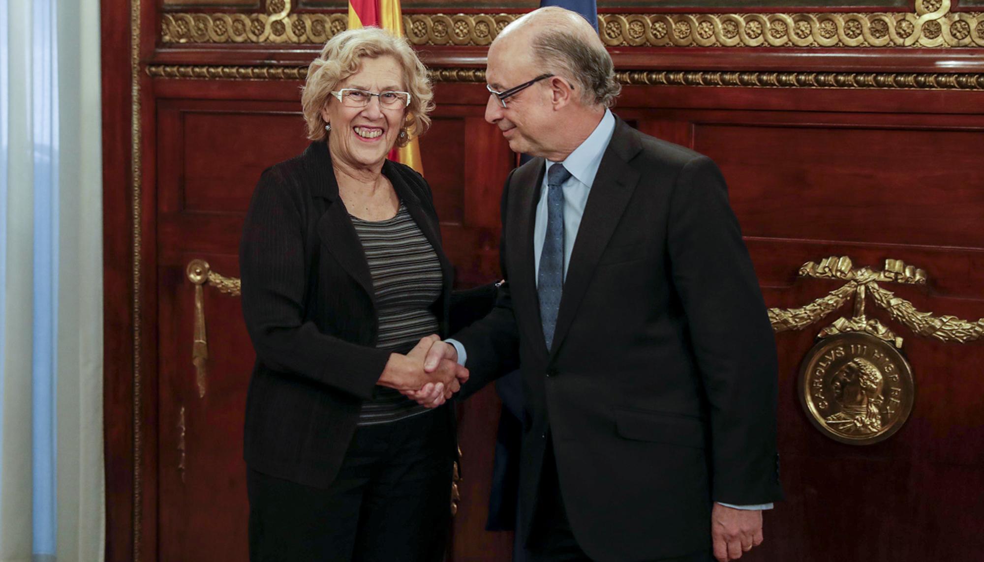 Montoro y Carmena en el Ayuntamiento de Madrid